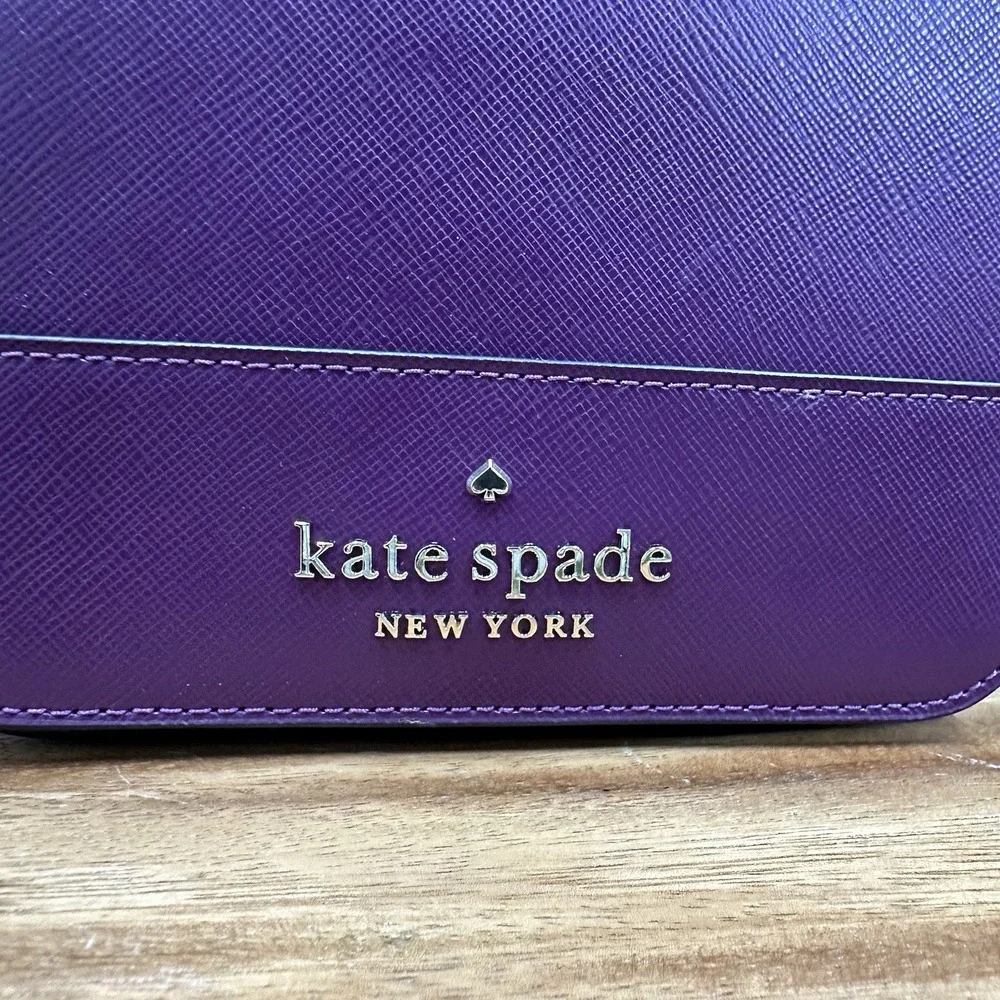 Kate Spade Staci Square Crossbody‎ Plum Pie